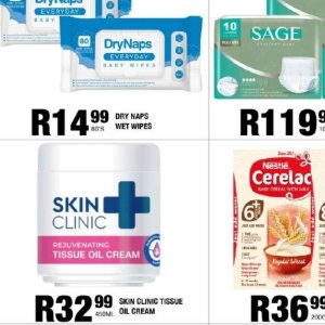 Wet wipes at Take n Pay