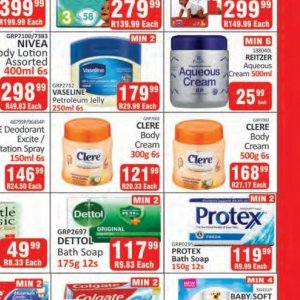 Body cream at Kit Kat Cash&Carry