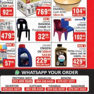 Engine oil at Kit Kat Cash&Carry