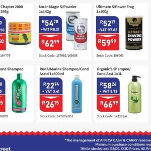 Shampoo at Africa Cash and Carry