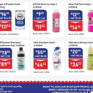 Shampoo at Africa Cash and Carry