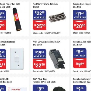 Circuit breaker at Africa Cash and Carry