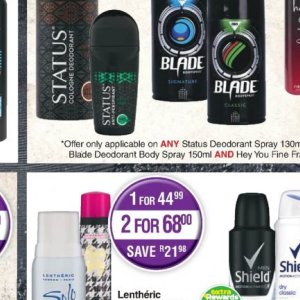 Body spray at Dis-Chem Pharmacies