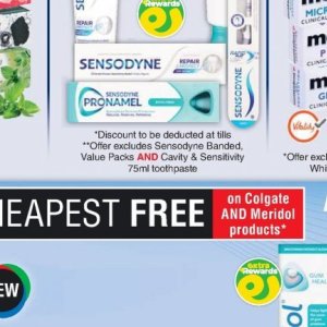 Toothpaste colgate  at Dis-Chem Pharmacies