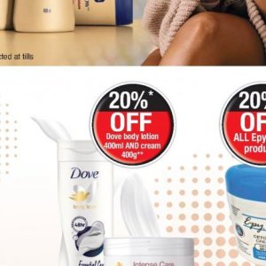Body lotion dove  at Dis-Chem Pharmacies