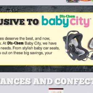 Car seat at Dis-Chem Pharmacies