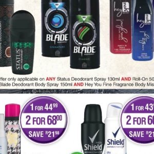 Deodorant at Dis-Chem Pharmacies