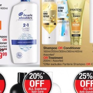 Shampoo at Dis-Chem Pharmacies