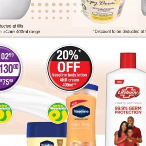 Body lotion at Dis-Chem Pharmacies