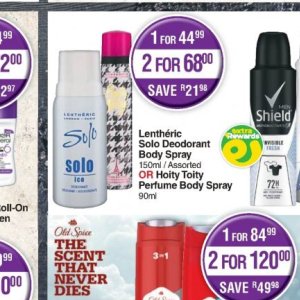 Body spray at Dis-Chem Pharmacies