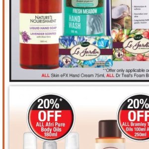 Hand cream at Dis-Chem Pharmacies