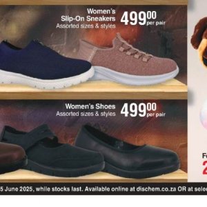 Ladies shoes at Dis-Chem Pharmacies