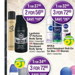 Body spray at Dis-Chem Pharmacies