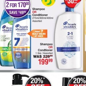 Shampoo at Dis-Chem Pharmacies