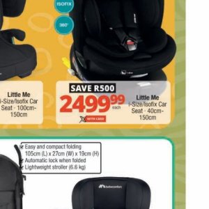 Car seat at Checkers