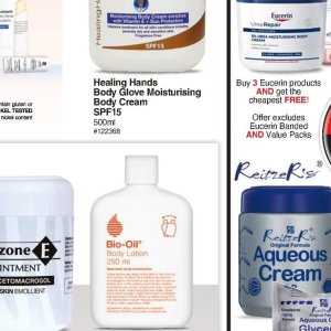 Body cream at Dis-Chem Pharmacies