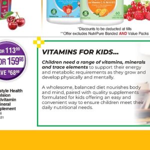 Vitamins at Dis-Chem Pharmacies