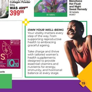 Vitamins at Dis-Chem Pharmacies