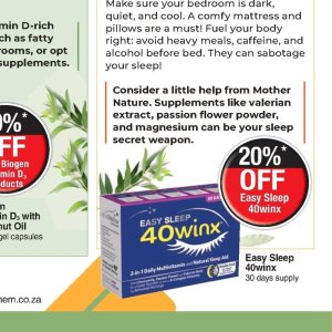 Supplements at Dis-Chem Pharmacies