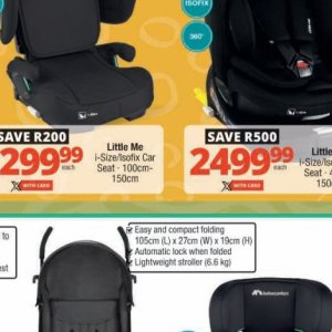 Car seat at Checkers
