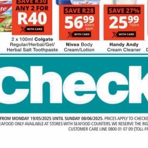 Cream at Checkers