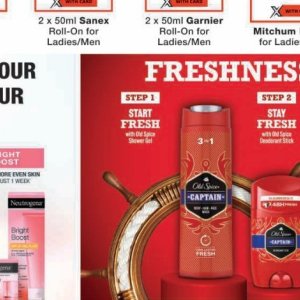 Shower gel garnier  at Checkers