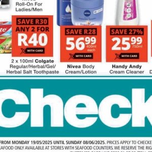 Cream at Checkers