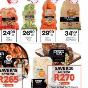 Oranges at Checkers