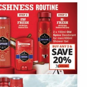 Shower gel at Checkers