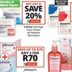 Face cream at Checkers