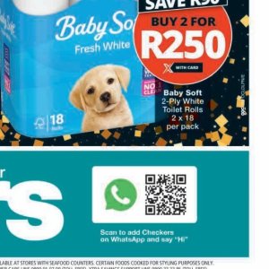 Toilet rolls at Checkers