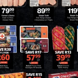 Sausages at Checkers