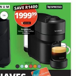 Coffee machine at Checkers Hyper
