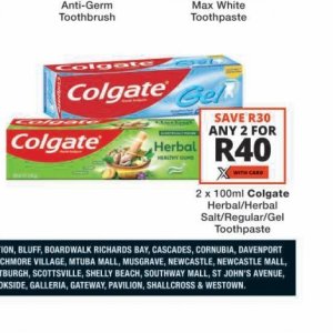 Toothpaste colgate  at Checkers