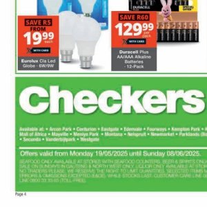Seafood at Checkers Hyper