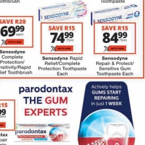 Toothpaste at Checkers