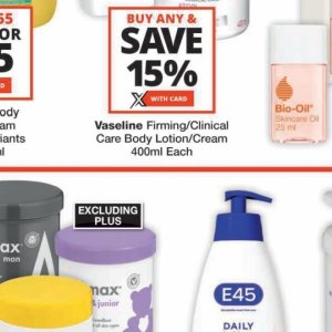 Body lotion at Checkers