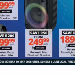 Bluetooth speaker at Checkers Hyper