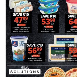 Goat cheese at Checkers