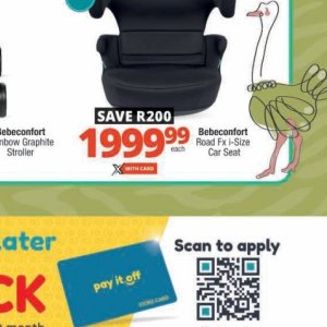 Car seat at Checkers