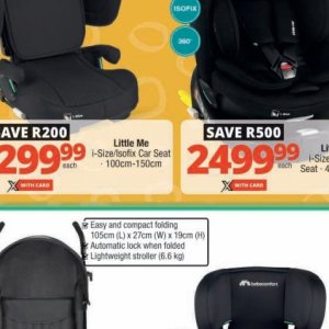Car seat at Checkers