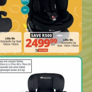 Car seat at Checkers
