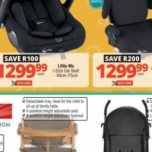 Car seat at Checkers