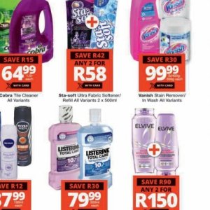 Stain remover at Checkers