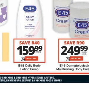 Body lotion at Checkers
