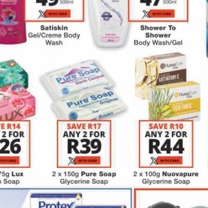 Soap at Checkers