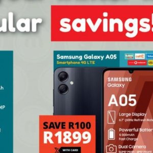 Smartphone samsung  at Checkers