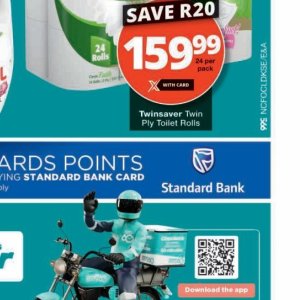 Toilet rolls at Checkers