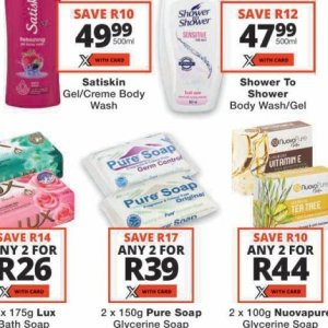 Soap at Checkers