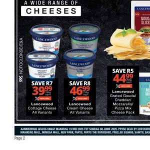 Cottage cheese at Checkers